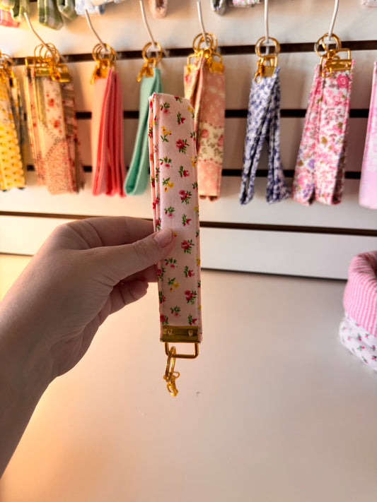 Peachy Floral Wristlet (Limited Edition)