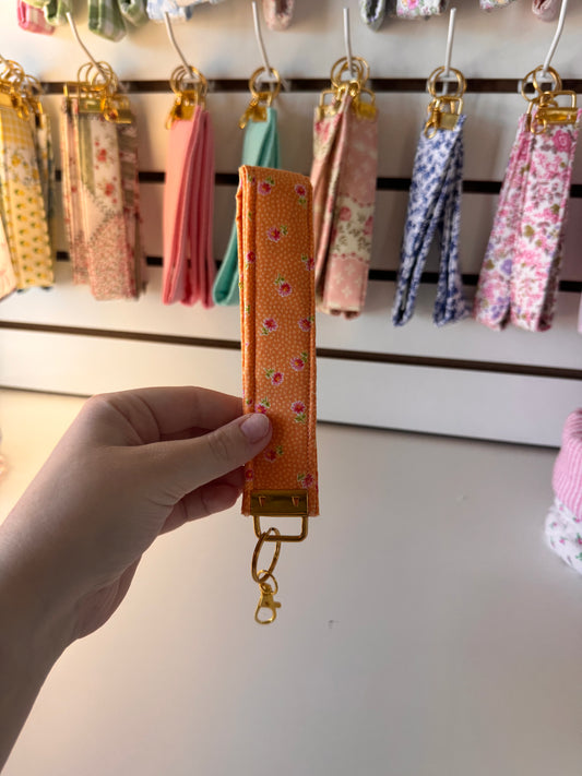 Orange Floral Wristlet (Limited Edition)