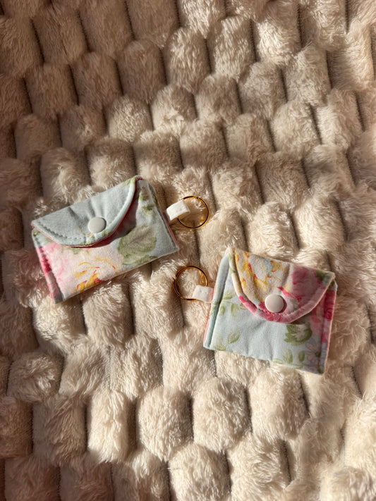 Mint Flowers AirPods Case