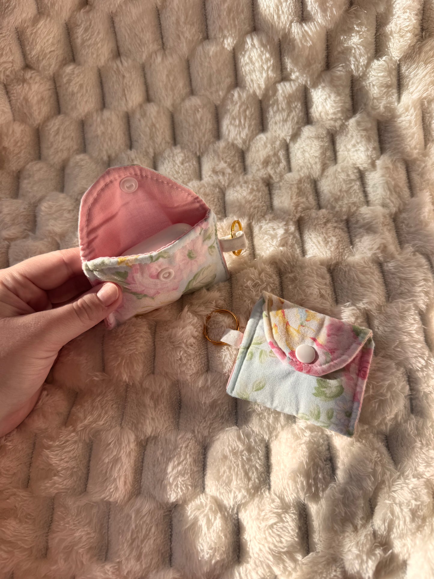 Mint Flowers AirPods Case