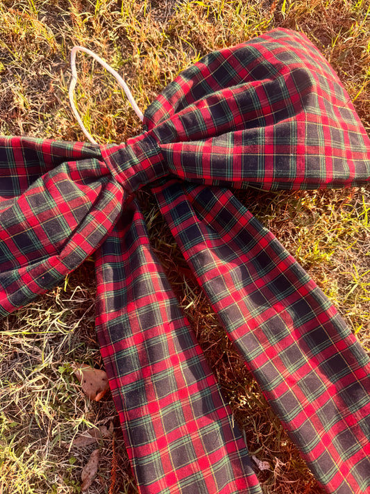 Christmas Plad Big Bow