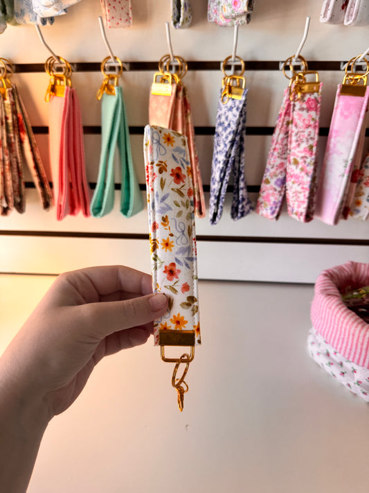 Colorful Floral Wristlet
