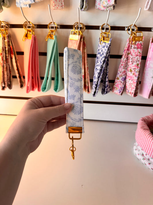 Blue Design Wristlet