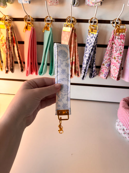 Blue Design Wristlet