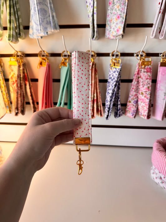 Mini Hearts Wristlet