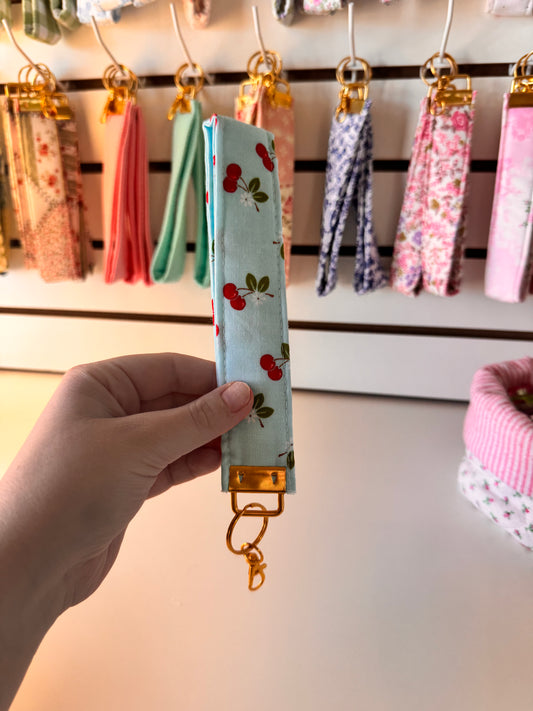 Blue Cherries Wristlet (Limited Edition)