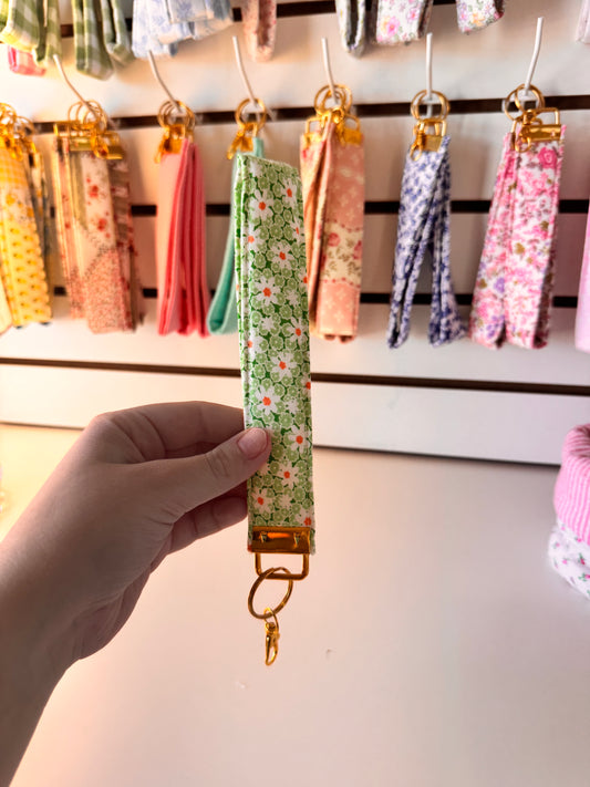 Green Flowers Wristlet (Limited Edition)