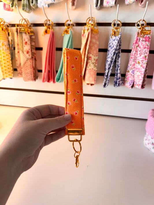 Orange Floral Wristlet (Limited Edition)