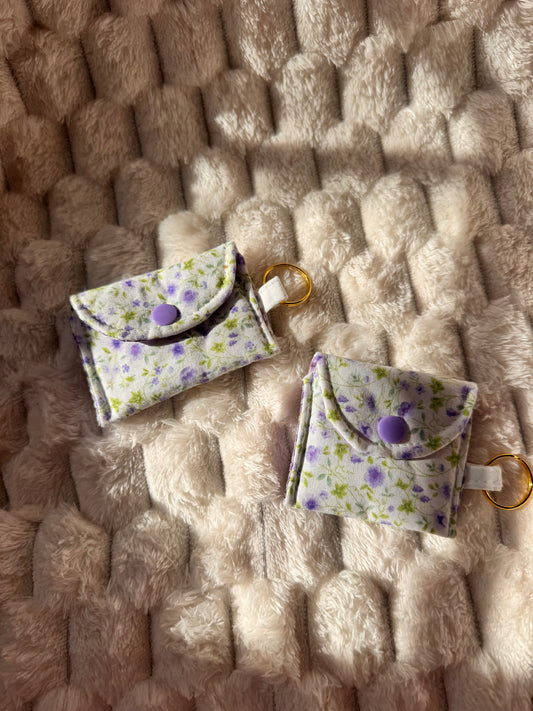 Purple Flowers AirPods Case