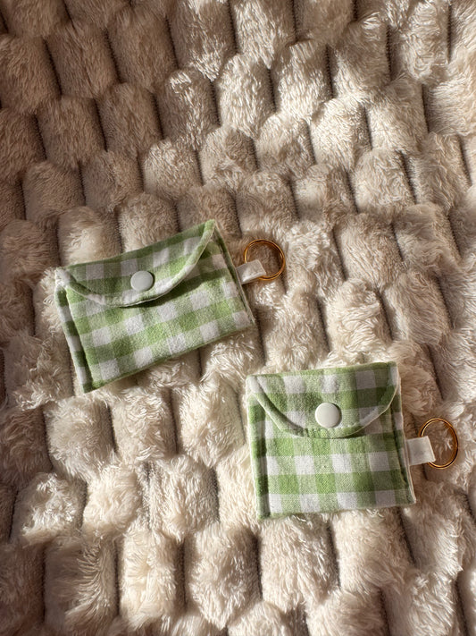 Green Gingham AirPods Case