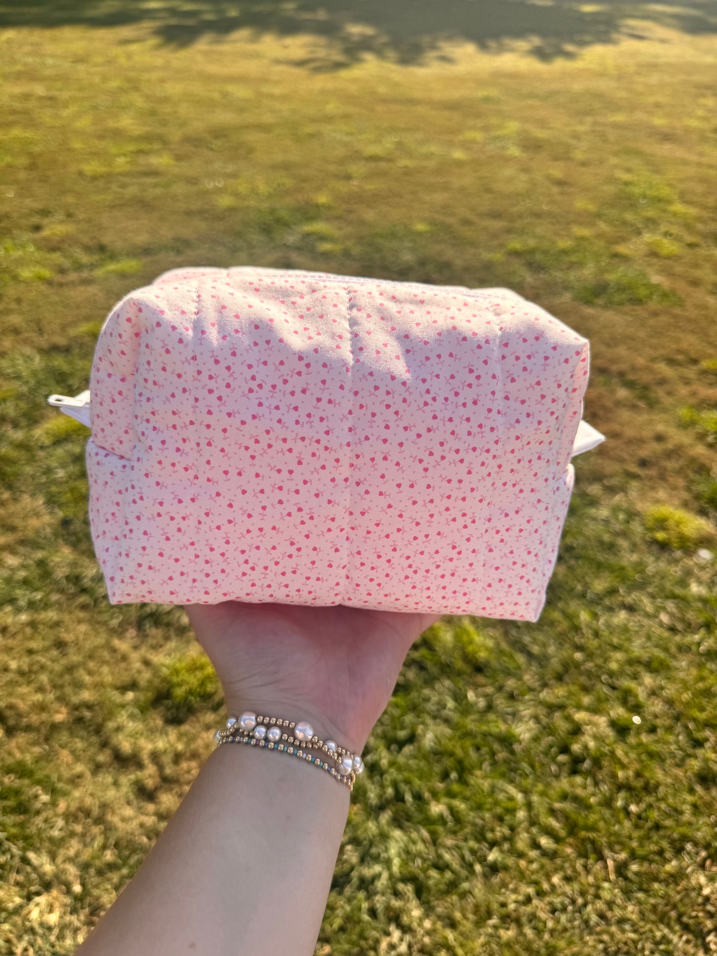 Mini Hearts Makeup Bag