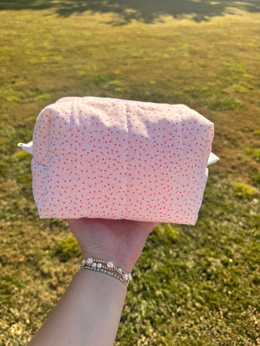 Mini Hearts Makeup Bag