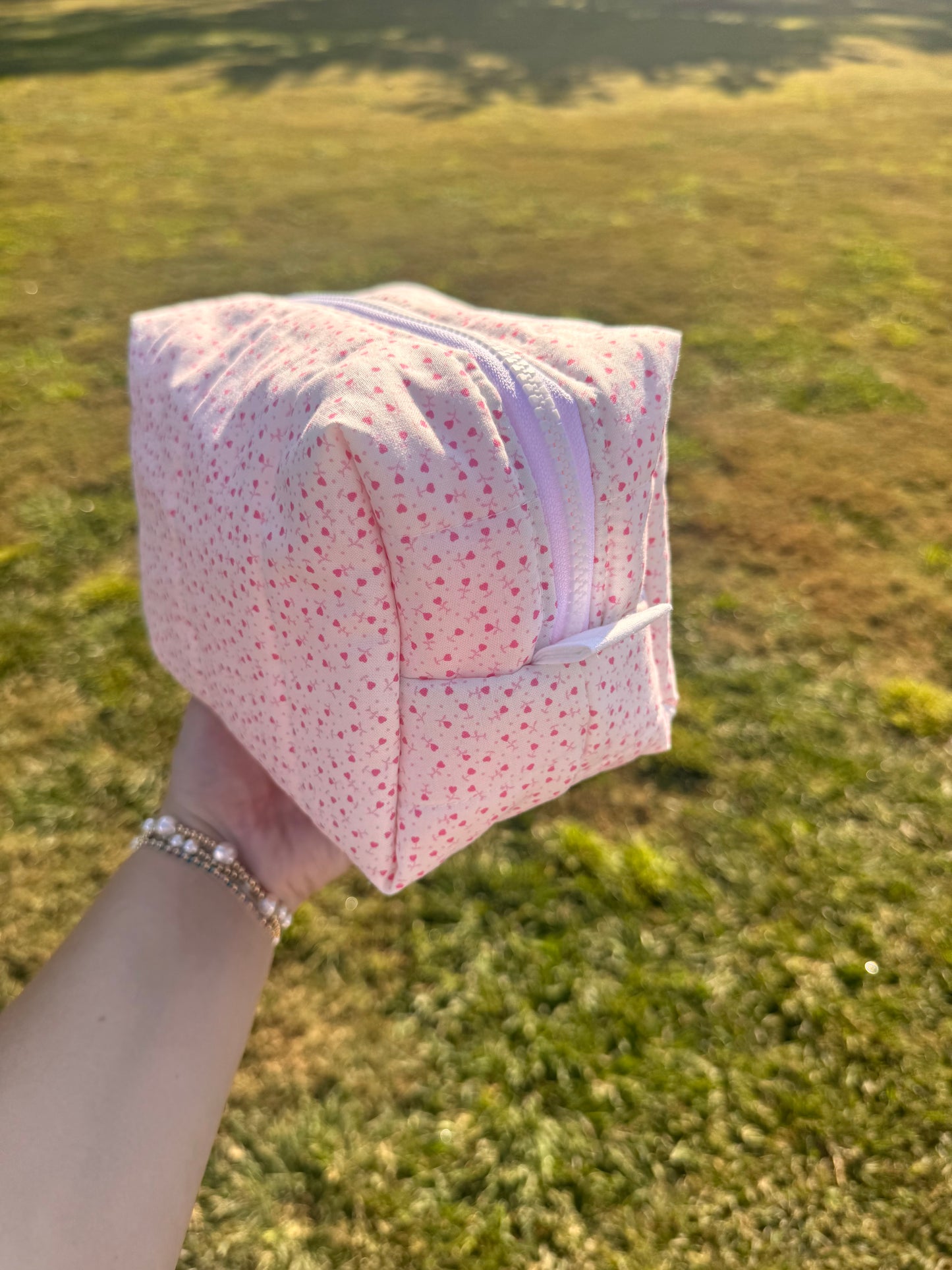 Mini Hearts Makeup Bag