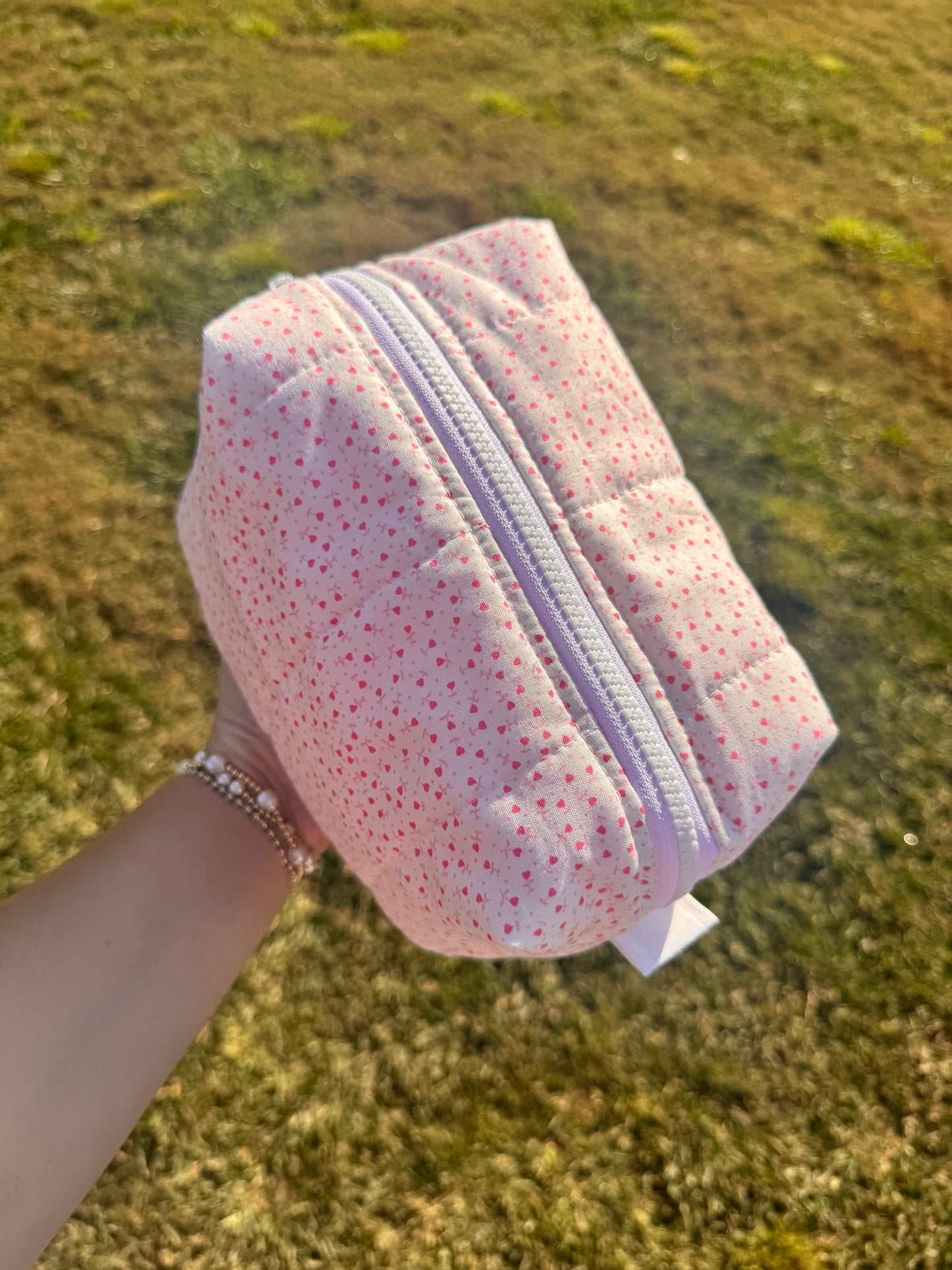 Mini Hearts Makeup Bag