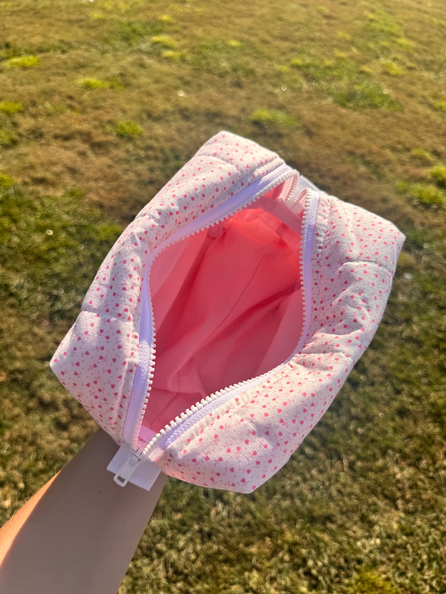 Mini Hearts Makeup Bag