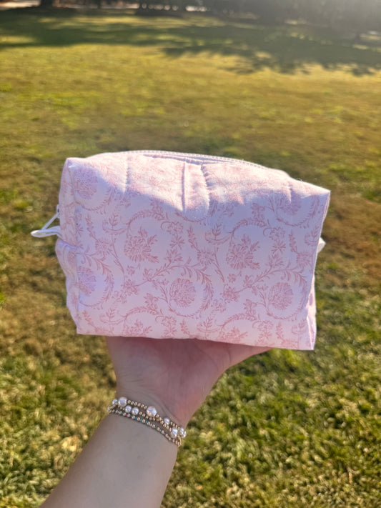 Pink Design Makeup Bag