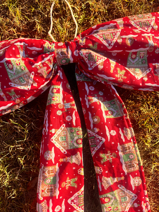 Gingerbread House Big Bow