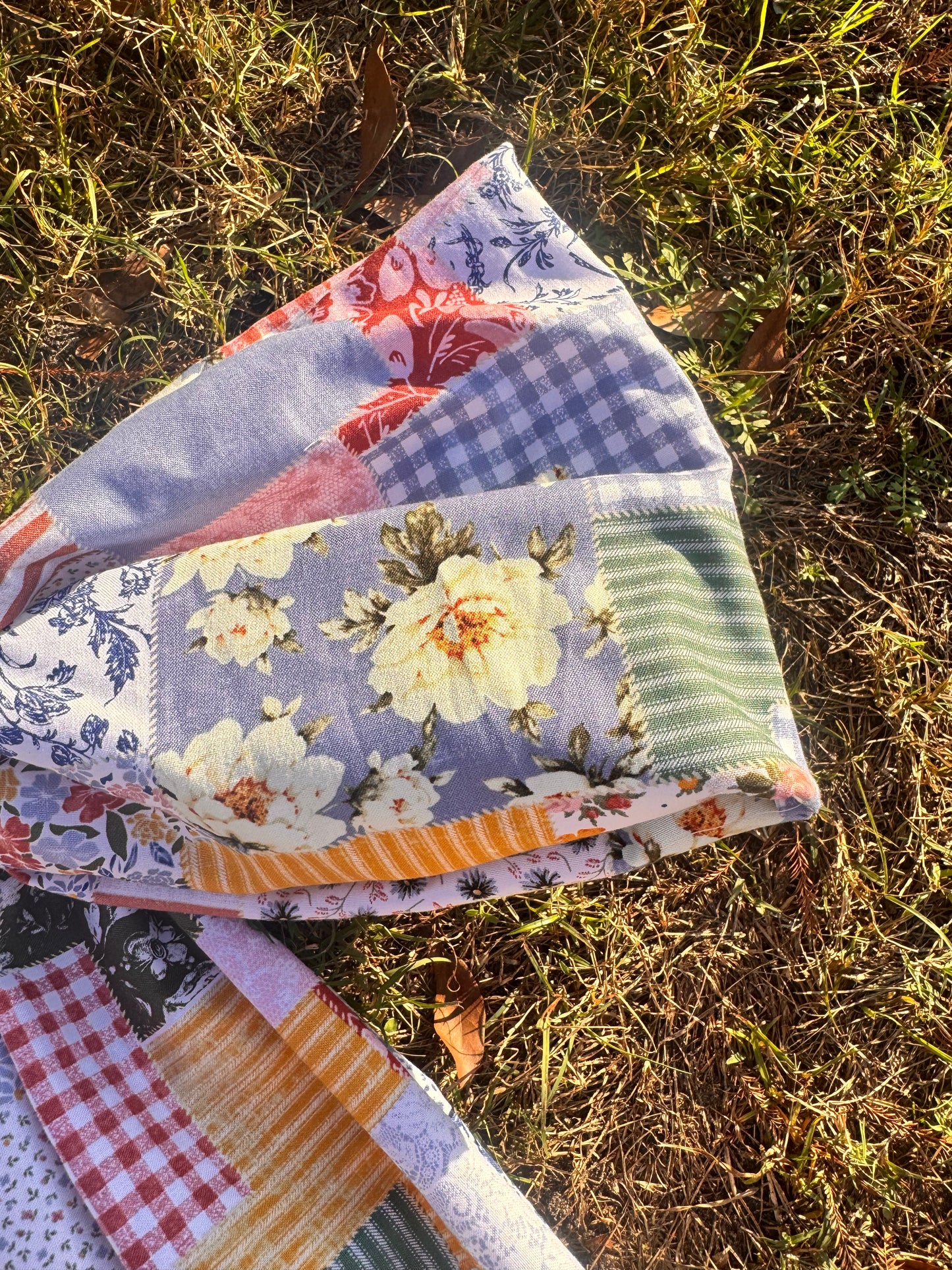 Patchy Floral Big Bow