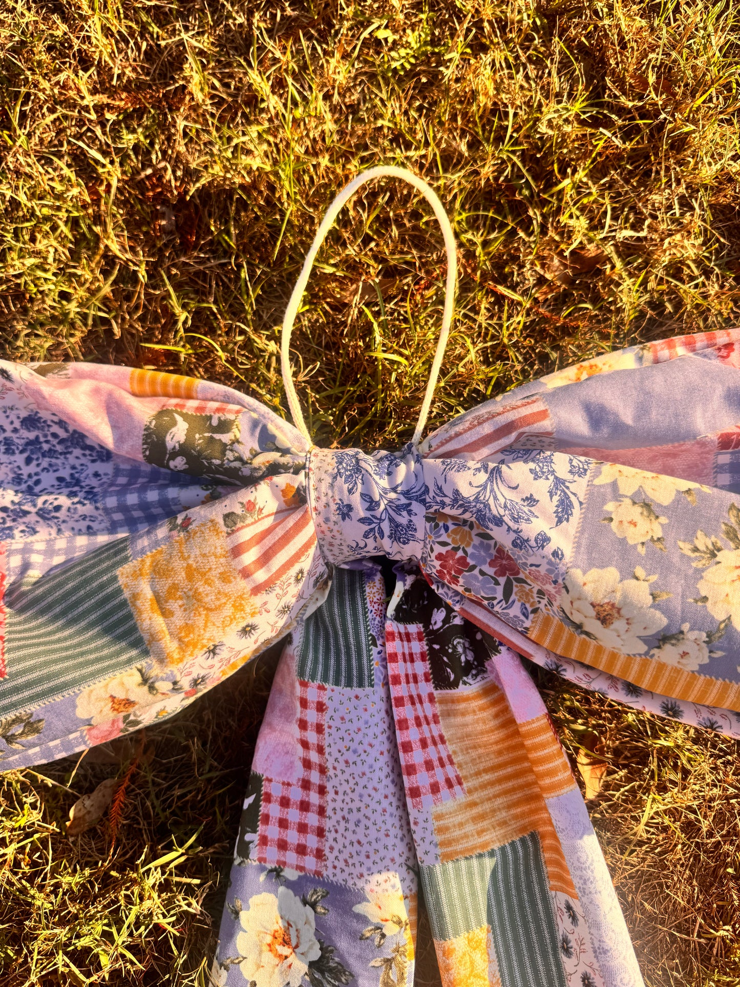 Patchy Floral Big Bow