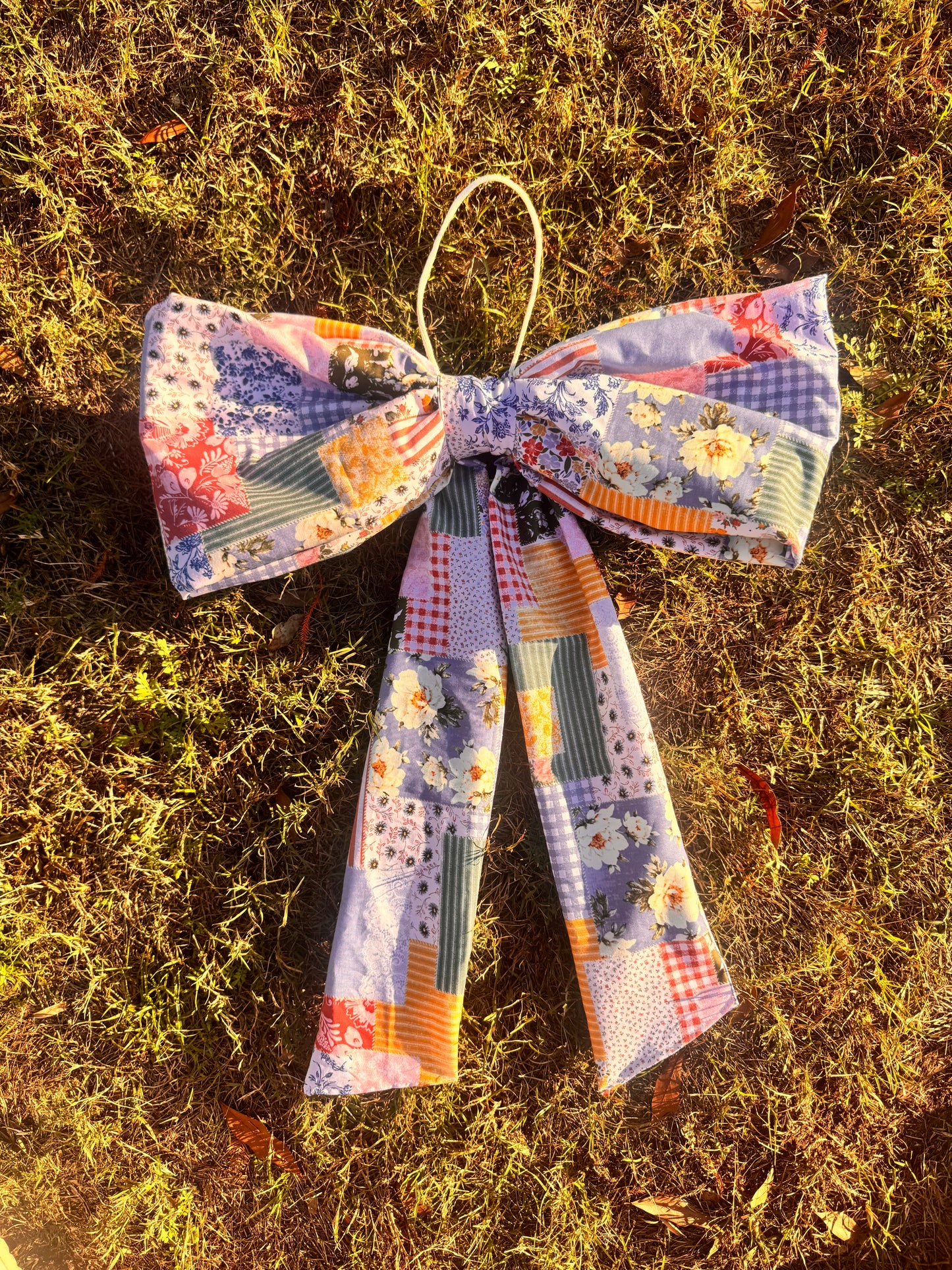 Patchy Floral Big Bow