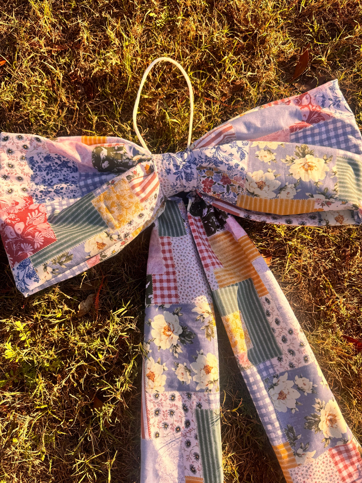 Patchy Floral Big Bow