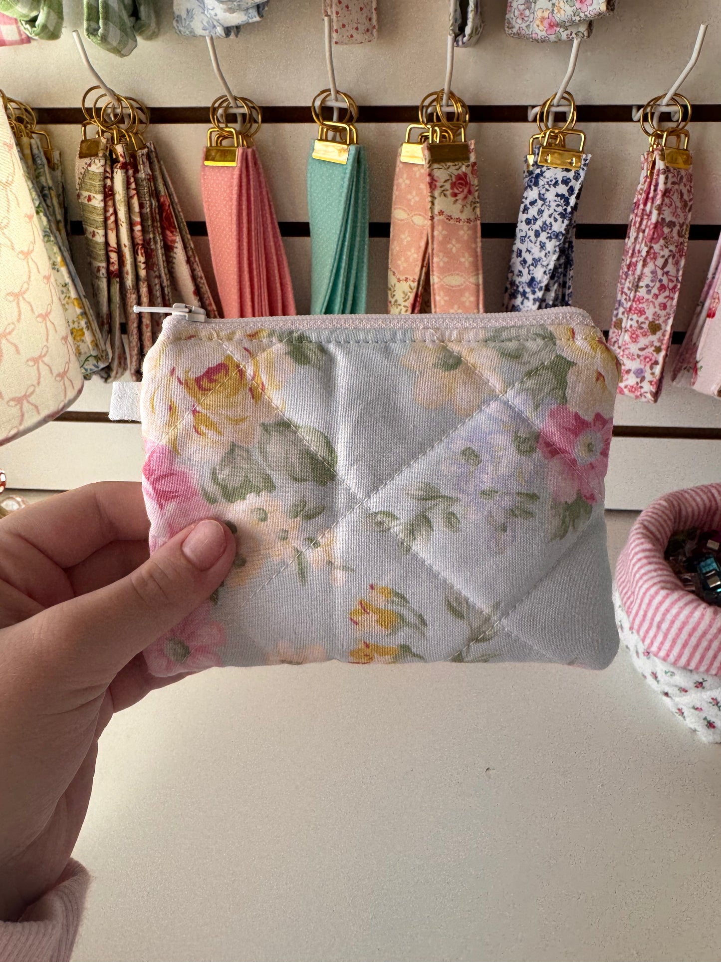 Mint Flowers Wallet