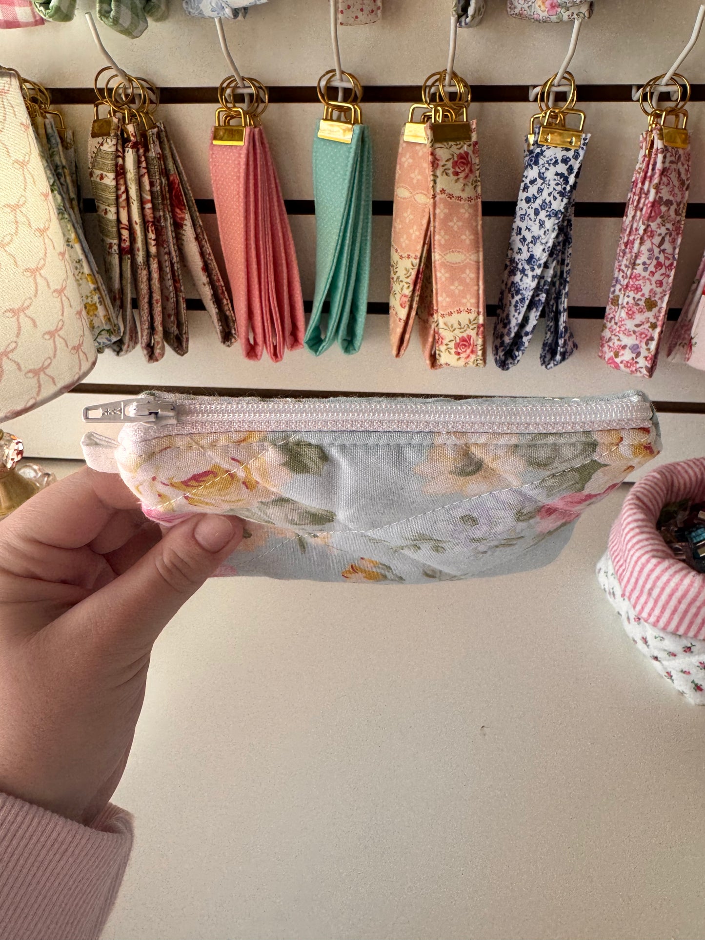 Mint Flowers Wallet
