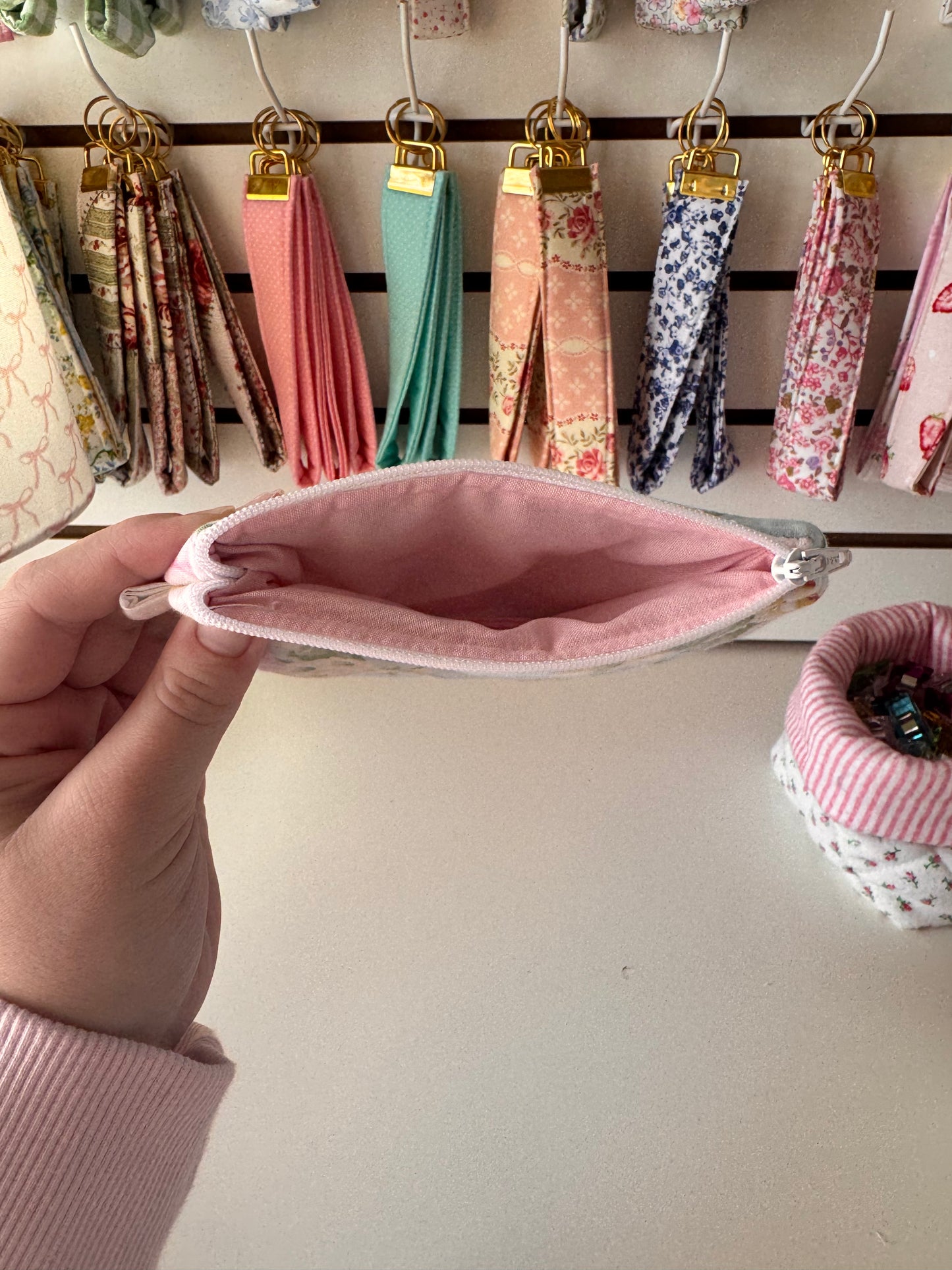 Mint Flowers Wallet