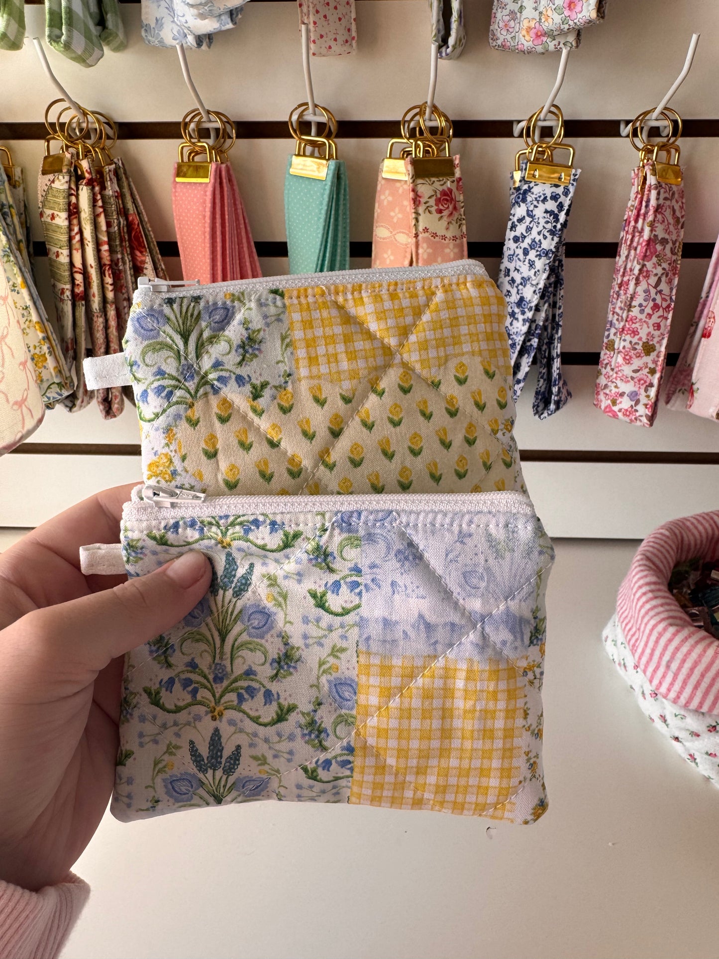Green Patchwork Wallet