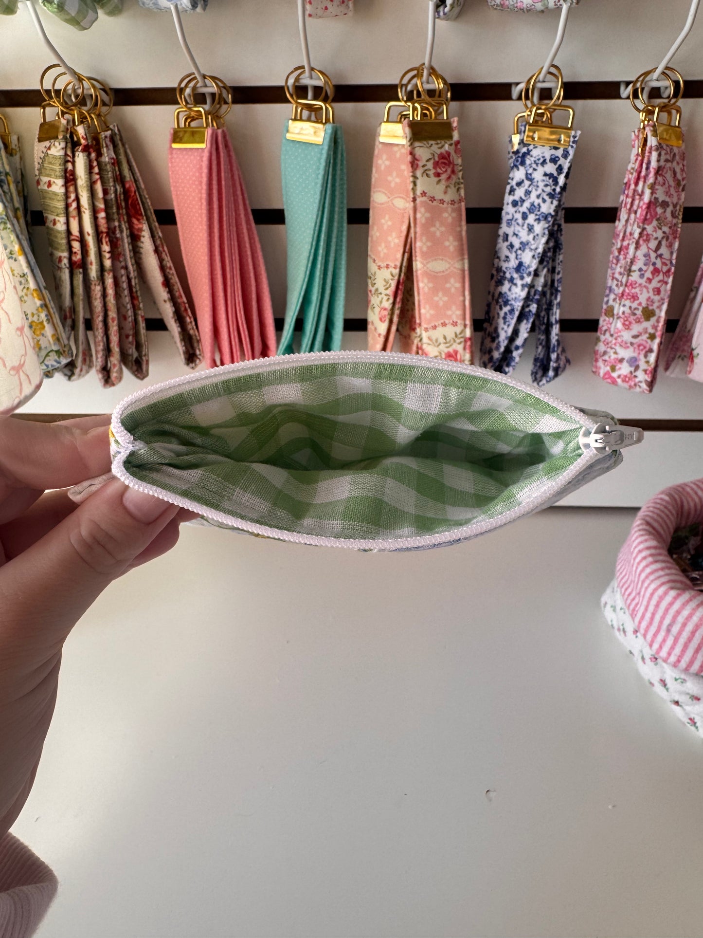 Green Patchwork Wallet